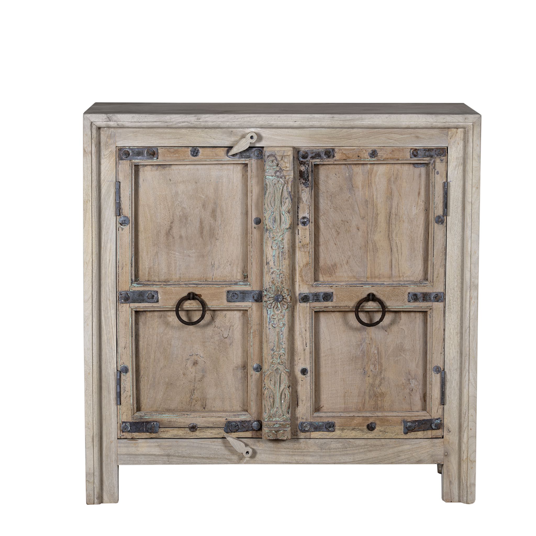2 Door Indian Cabinet Made From Reclaimed Teak 2 Door Indian Cabinet Made From Reclaimed Teak