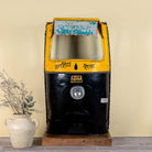 Artsy bar table made from a reclaimed Indian rickshaw front with working headlight – Zoha Riksha bar model by Om Home & Garden