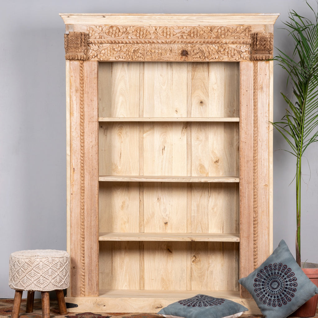 Sajan, handcrafted wooden bookcase 