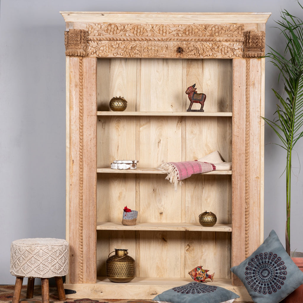 Sajan, handcrafted wooden bookcase 