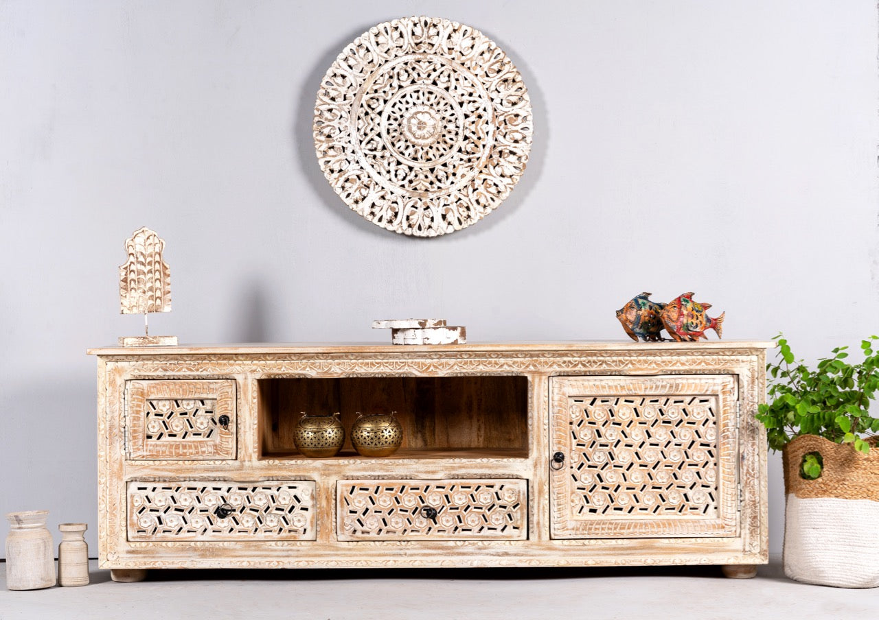 Pari, vintage wooden console table