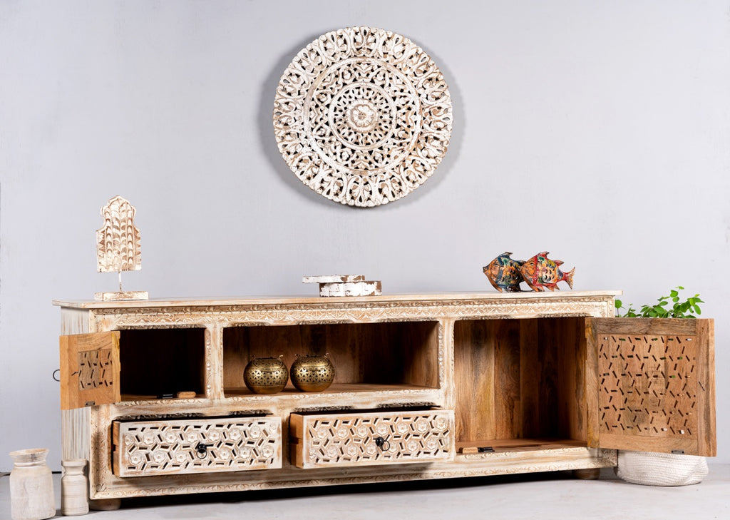 Pari, vintage wooden console table
