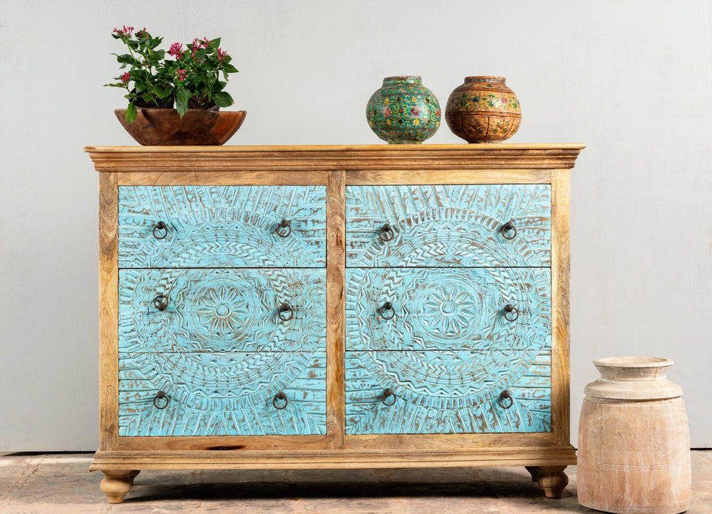 Safita, colorful indian-style cabinet