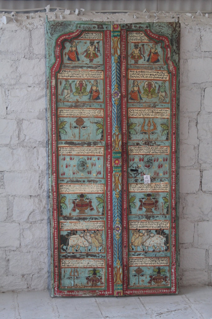 Jadoo, antique hand-painted door