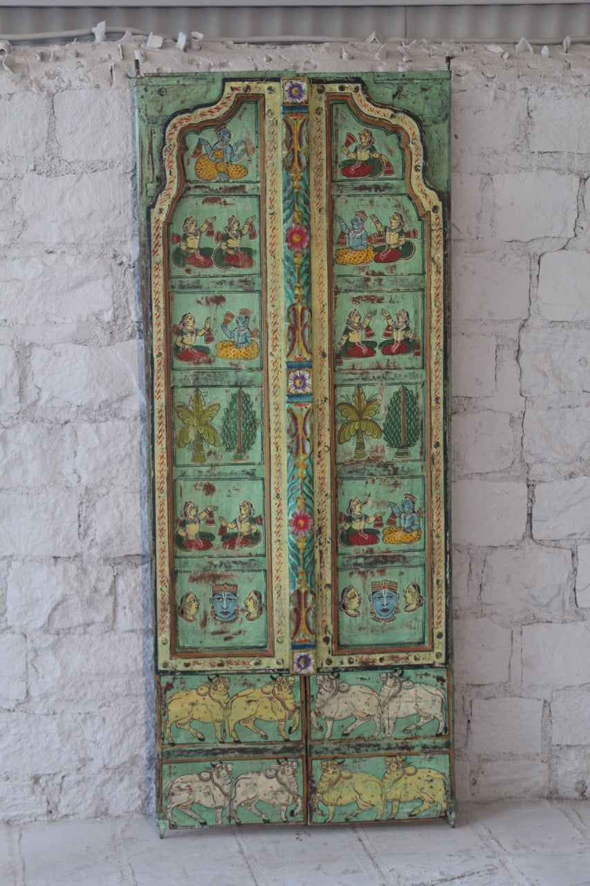 Prabhaat, handpainted colourful door