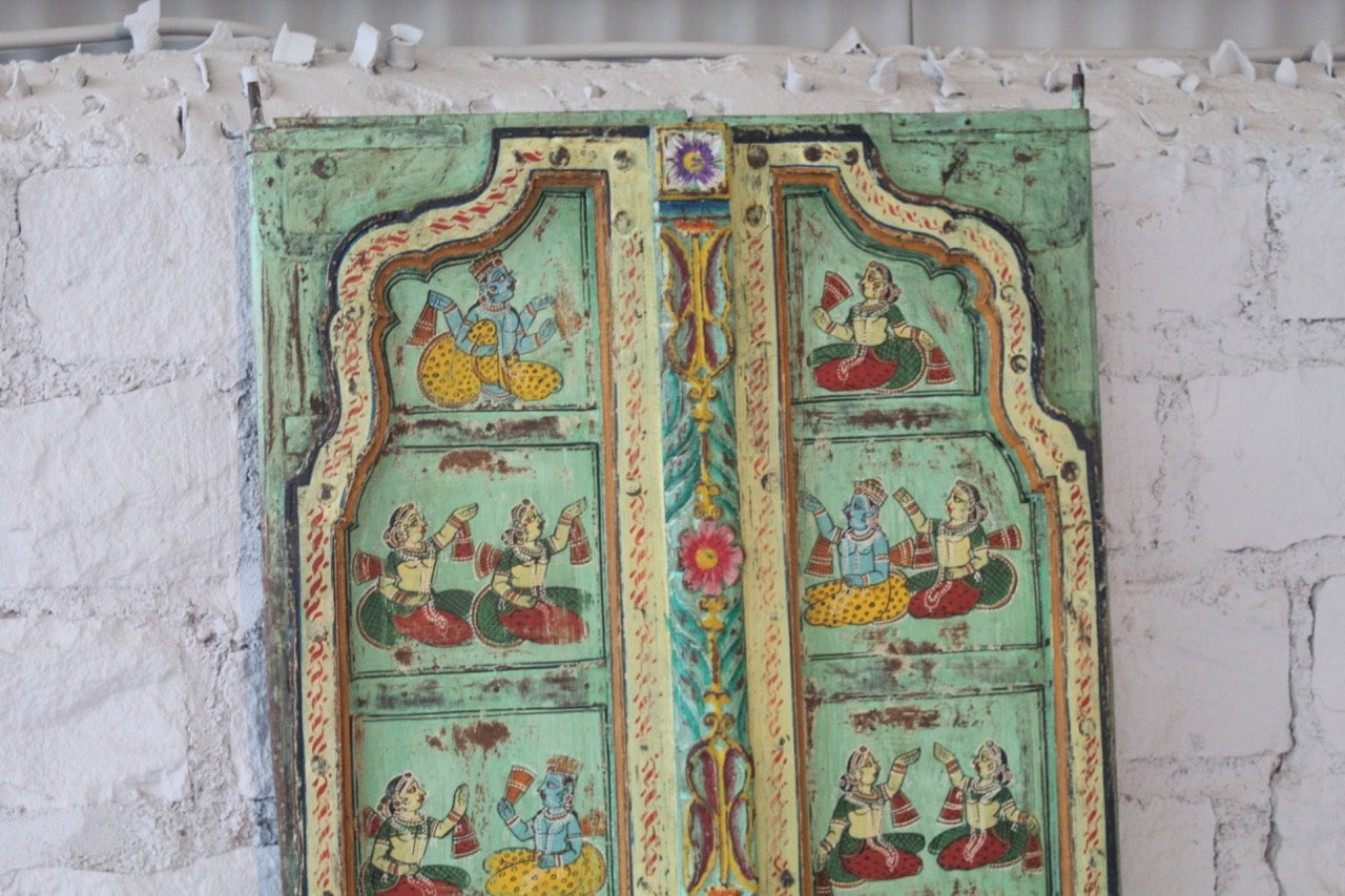 Prabhaat, handpainted colourful door