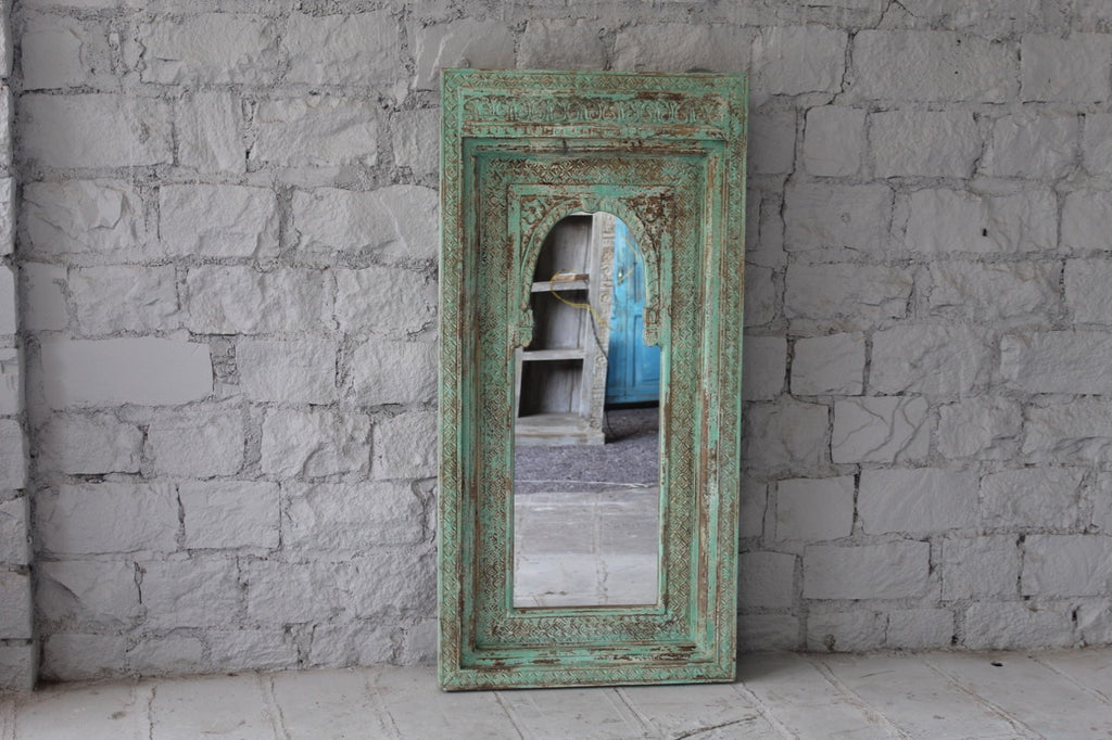 Anokhi, antique indian window mirror