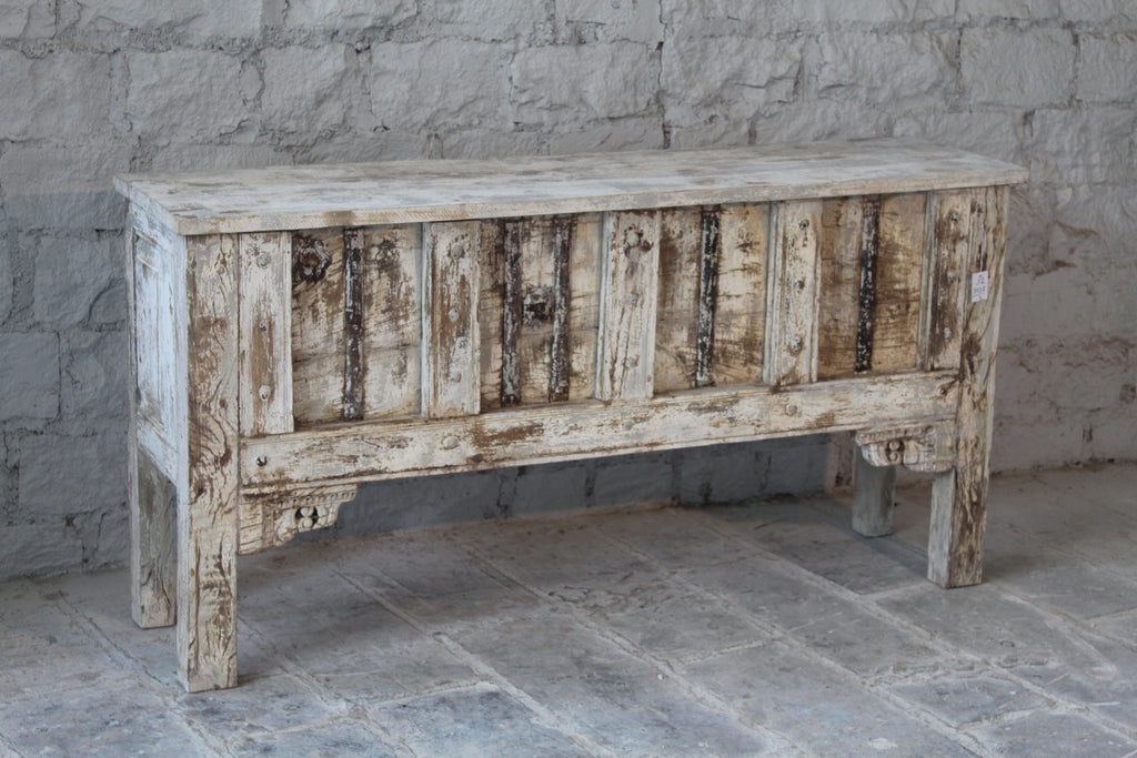 Eta, antique wooden console table