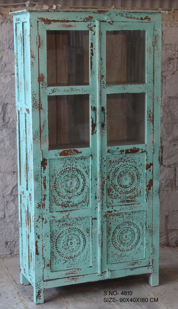 Faras blue, indian-style cabinet