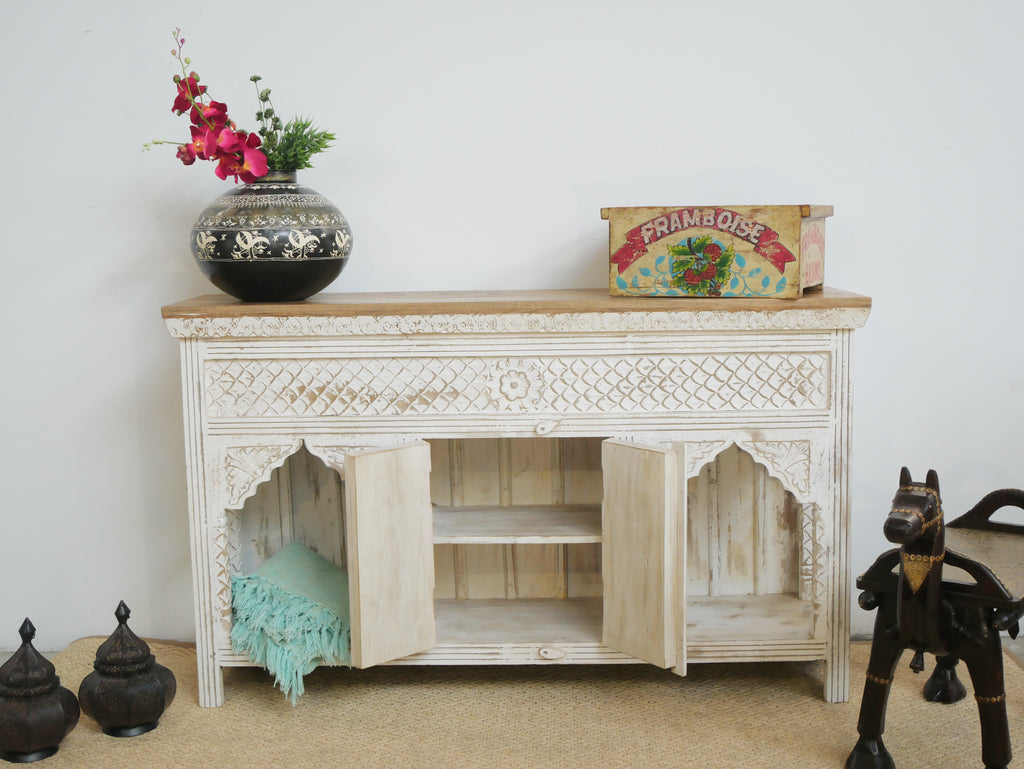 Teerth, indian-style console table