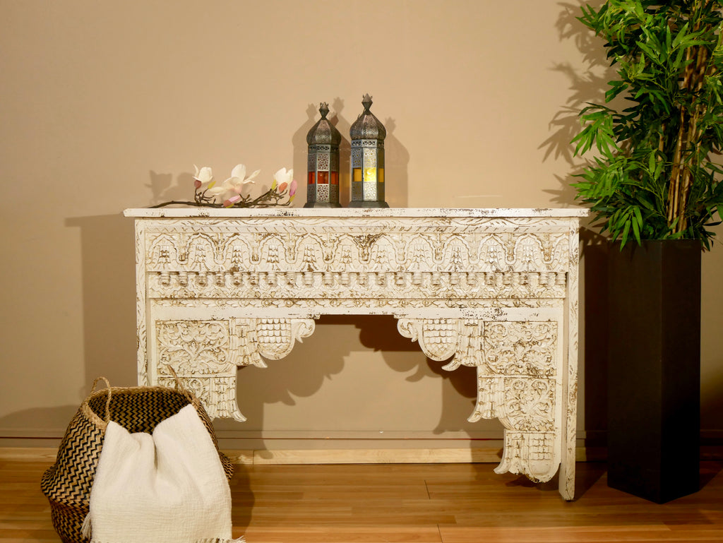 Bhavin, antique indian-style console table