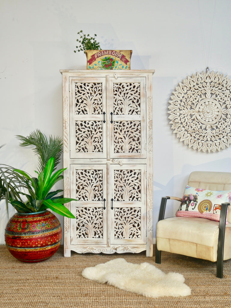 Isha, antique indian-style cupboard