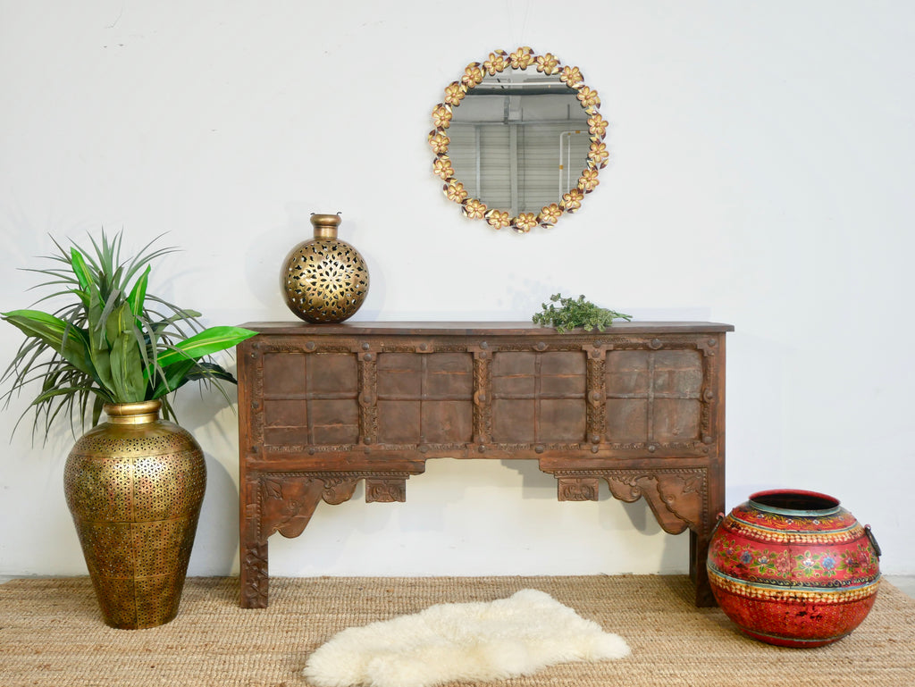 Durgapur, vintage wooden console table 